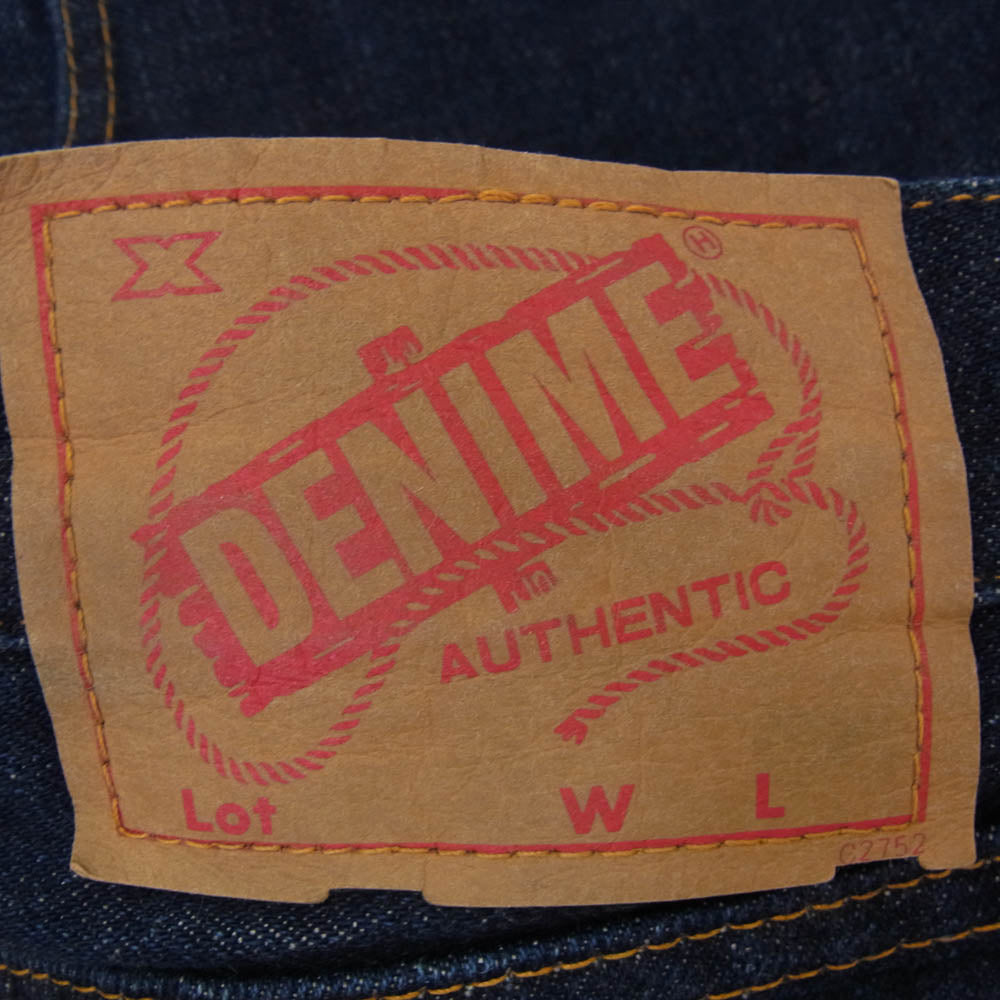 Denime ドゥニーム ジップフライ ストレート デニム パンツ インディゴブルー系 28【中古】
