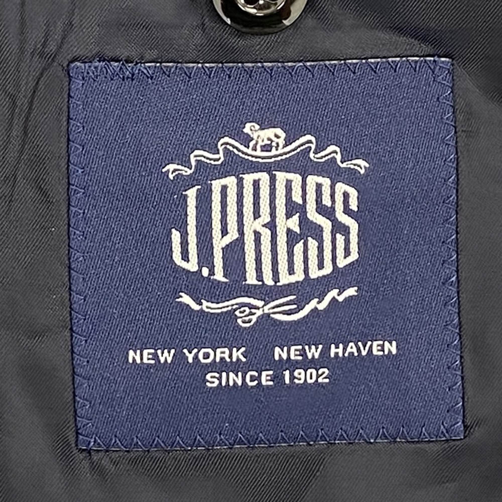 ジェイプレス AUTHENTIC MODEL オーセンティックモデル 金釦 ウール テーラード ジャケット ジャケット ブラック系 34【極上美品】【中古】