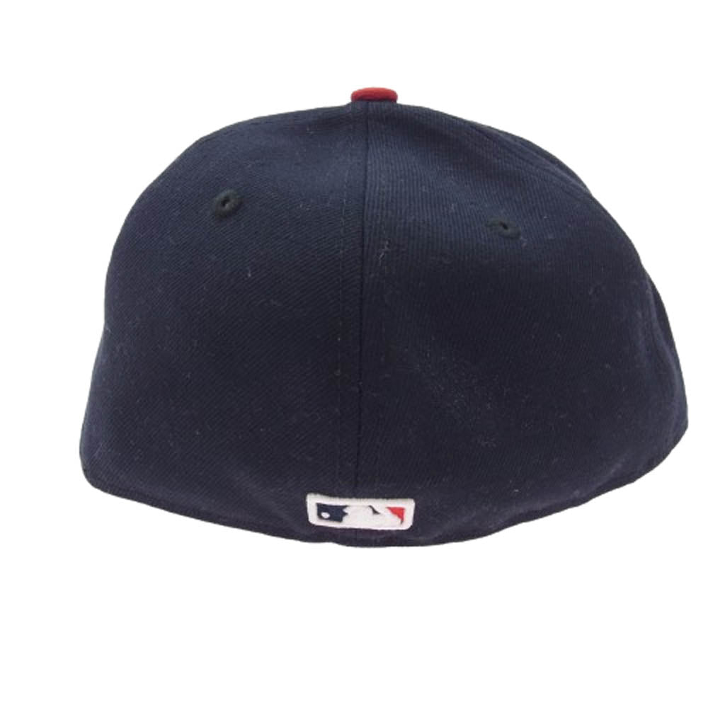 NEW ERA ニューエラ MLB フレックス 39THRTY インディアンス キャップ 帽子 ブラック系 レッド系【美品】【中古】