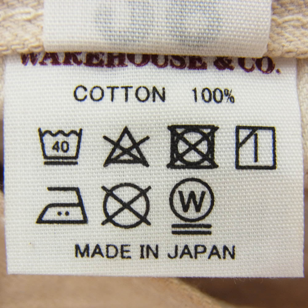 Denime ドゥニーム 224-66M WAREHOUSE ウェアハウス 66 モデル MOTHER COTTON マザーコットン ホワイト デニム パンツ ベージュ系 28【中古】