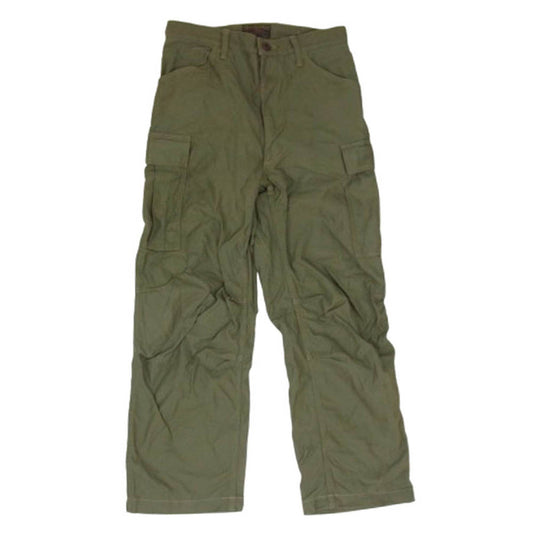 デラックスウエア 8405-290-3561 dx456a 54-CARGO TROUSERS OLIVE.DRAB ミリタリー カーゴ トラウザーズ パンツ カーキ系 29【中古】
