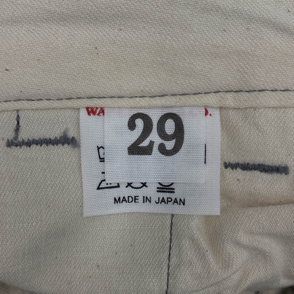 WAREHOUSE ウエアハウス 1082 1082 CHINOES DUCK DIGGER ボタンフライ チノ パンツ 青みがかったグレー系 29【中古】