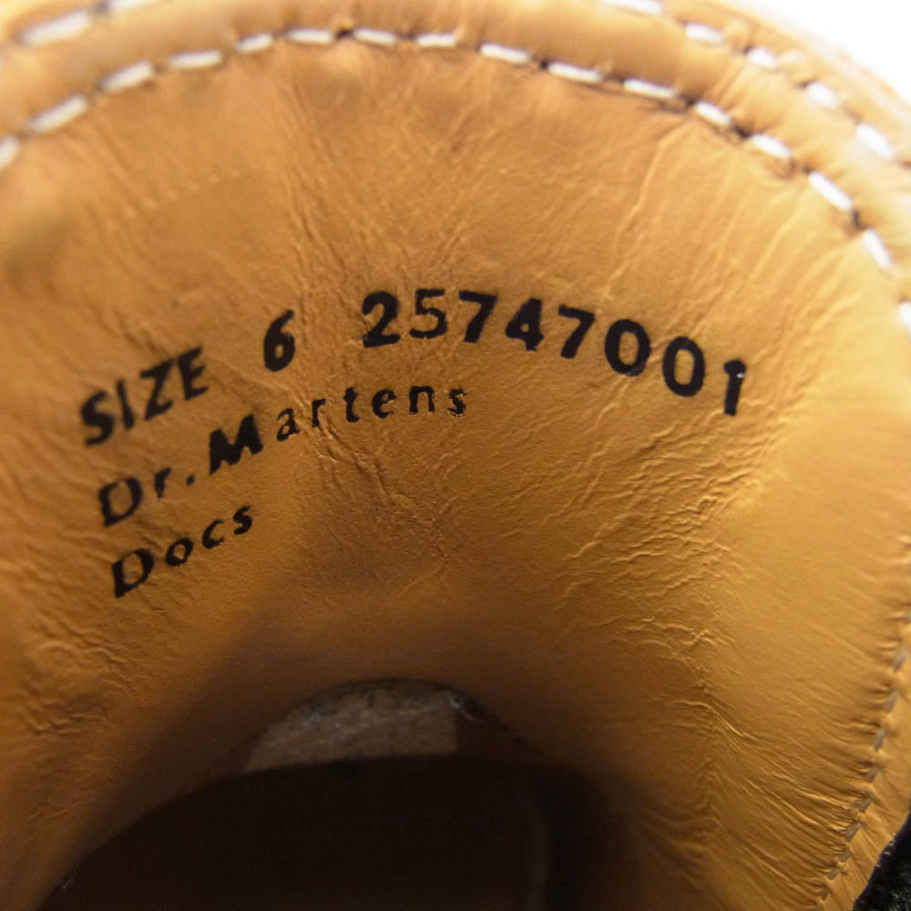 Dr.Martens ドクターマーチン 25747001 イングランド製 QUILON_VINTAGE_2976 チェルシー ブーツ 英国製 サイドゴアブーツ ブラック系 6【美品】【中古】