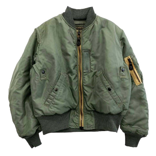 The REAL McCOY'S ザリアルマッコイズ MIL-J-8279A ALBERT TURNER MA-1 フライト ジャケット カーキ系 XS【中古】