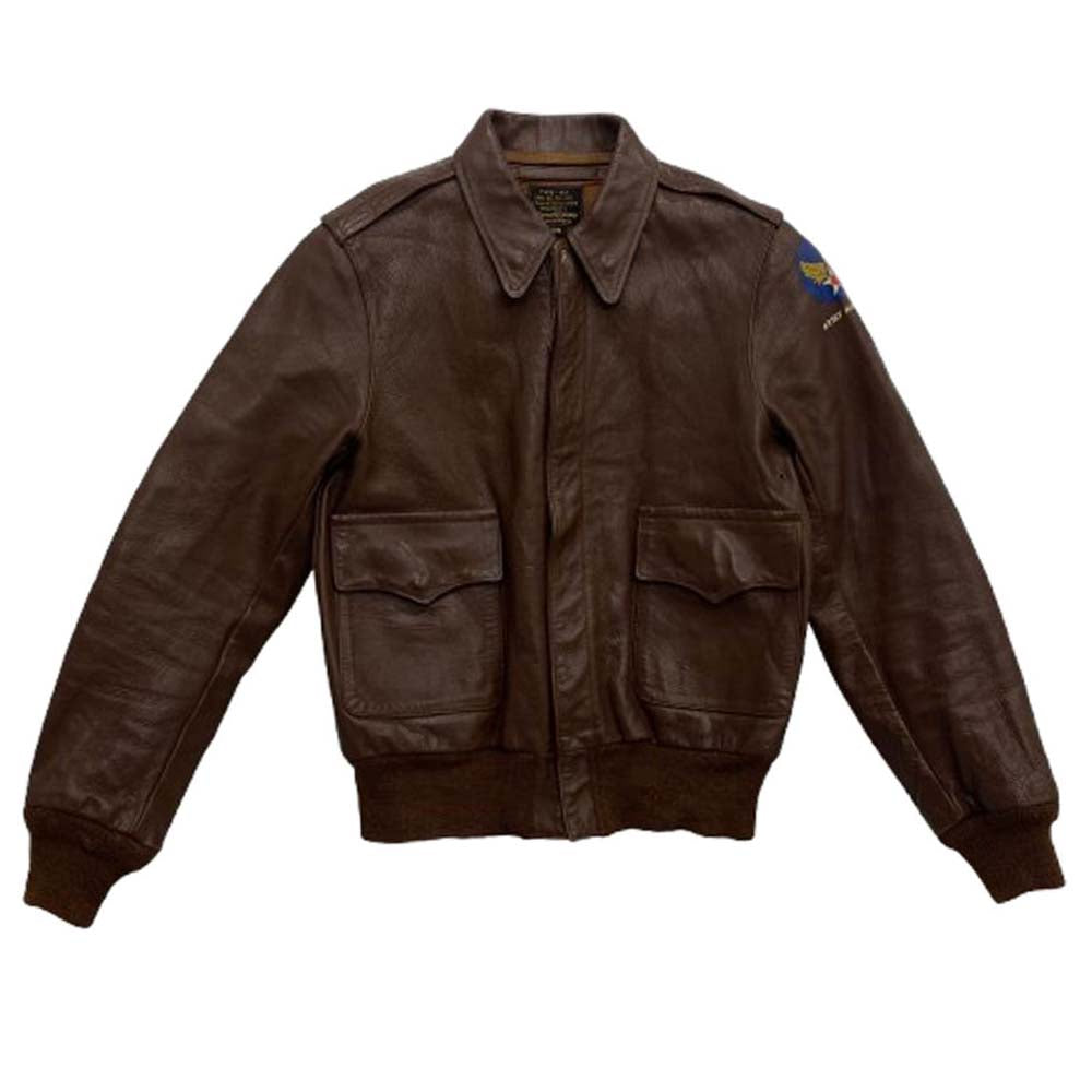 The REAL McCOY'S ザリアルマッコイズ 30-1415 MONARCH MFG CO モーナーク社 実名復刻 US Air Force A-2 レザー フライト ジャケット ブラウン系 34【中古】