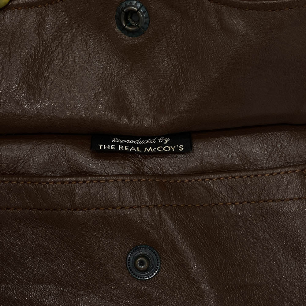 The REAL McCOY'S ザリアルマッコイズ 30-1415 MONARCH MFG CO モーナーク社 実名復刻 US Air Force A-2 レザー フライト ジャケット ブラウン系 34【中古】