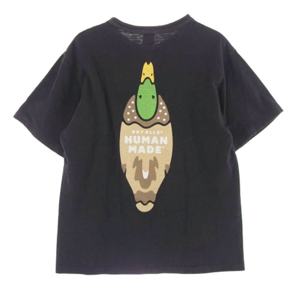 HUMAN MADE ヒューマンメイド ハートロゴ ブラック Tシャツ ブラック系 M【中古】