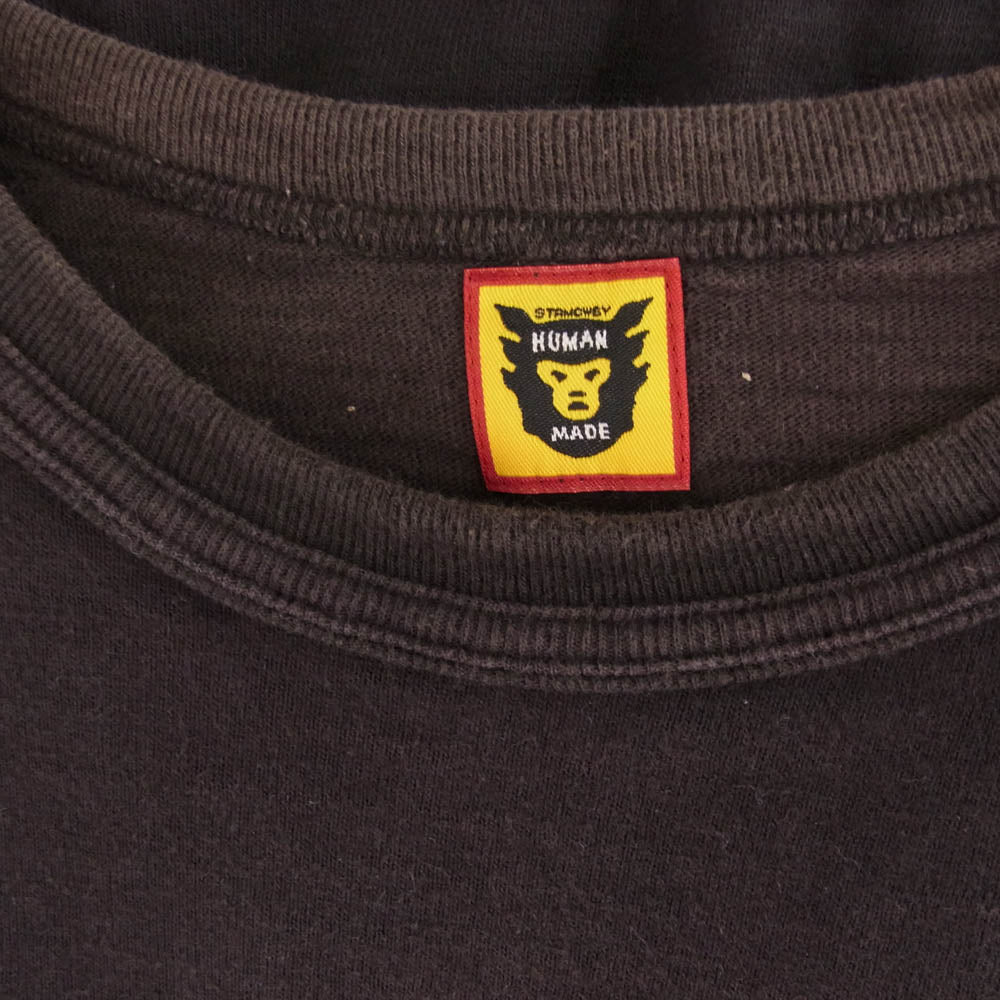 HUMAN MADE ヒューマンメイド ハートロゴ ブラック Tシャツ ブラック系 M【中古】