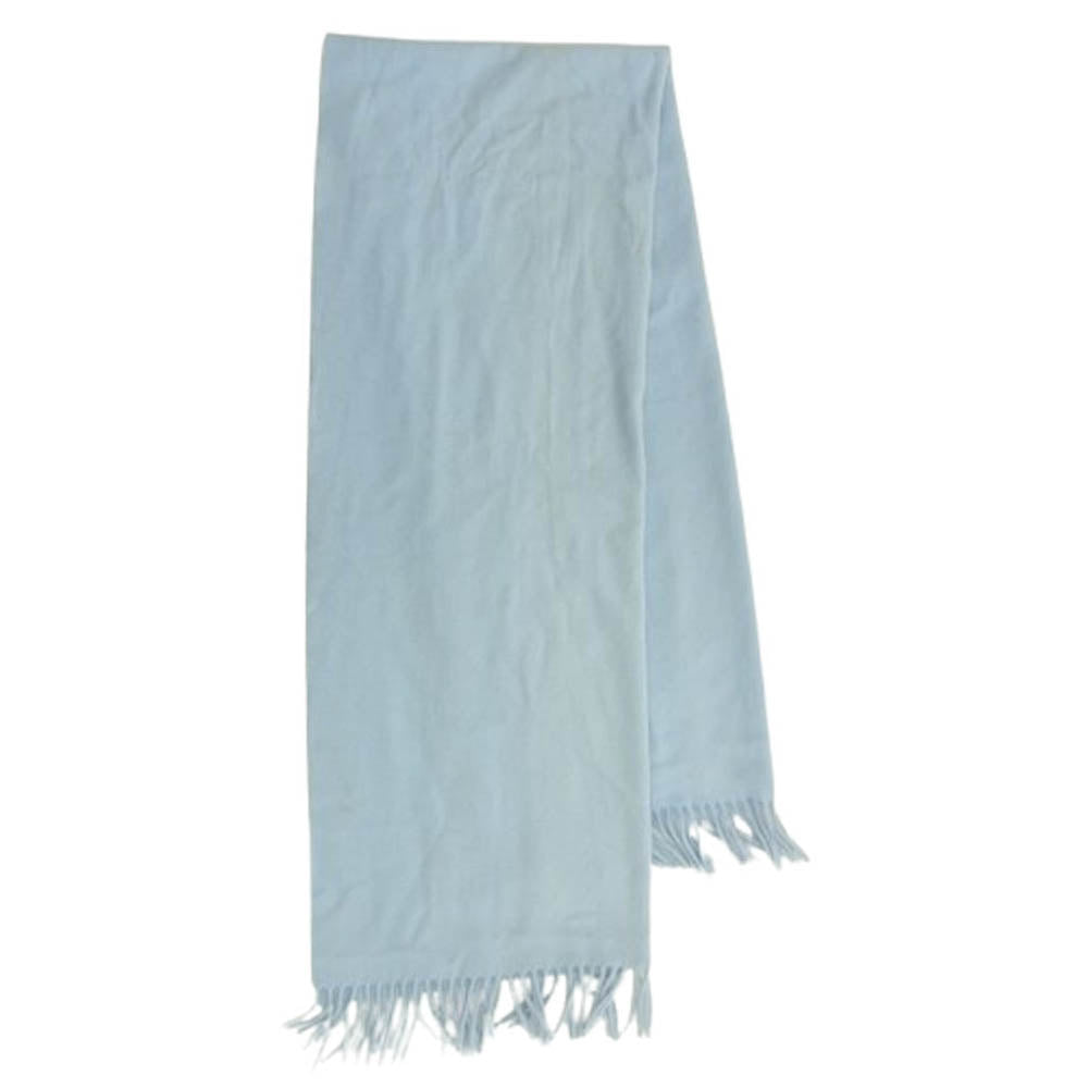 ACNE STUDIOS アクネストゥディオズ CA0209 オーバーサイズ フリンジ ウール スカーフ ライトブルー ライトブルー系 200×7cm【中古】