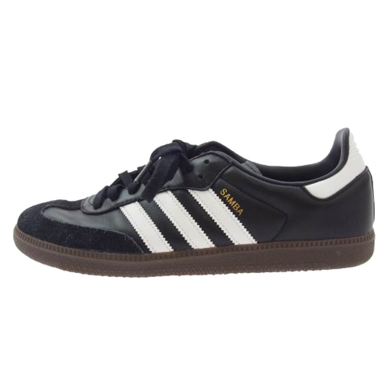 adidas アディダス B75807 Samba OG Core Black Cloud White Gum サンバ OG コア ブラック クラウド ホワイト ガム ブラック系 28cm【中古】