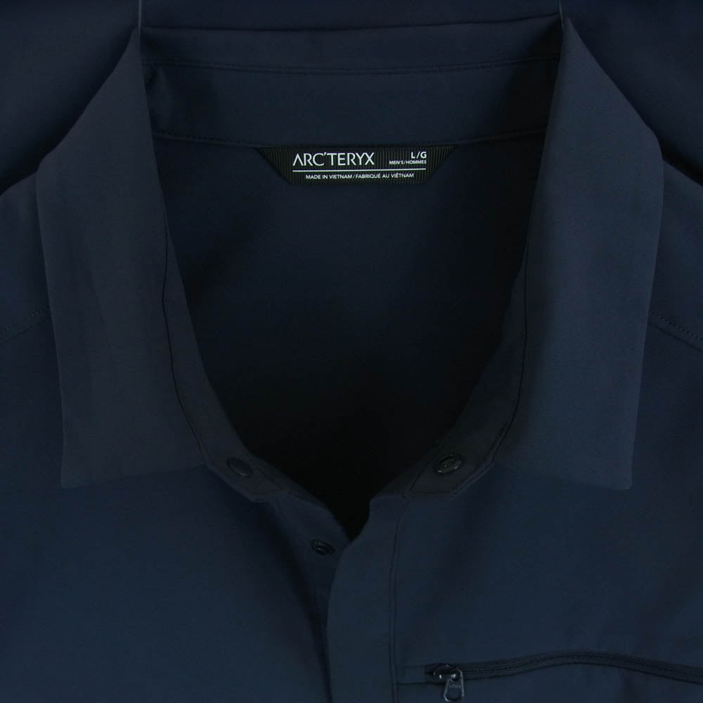 ARC'TERYX アークテリクス ARCC-Z-2021060008 Skyline SS Shirt スカイライン ショートスリーブ 半袖 シャツ ネイビー系 L【中古】