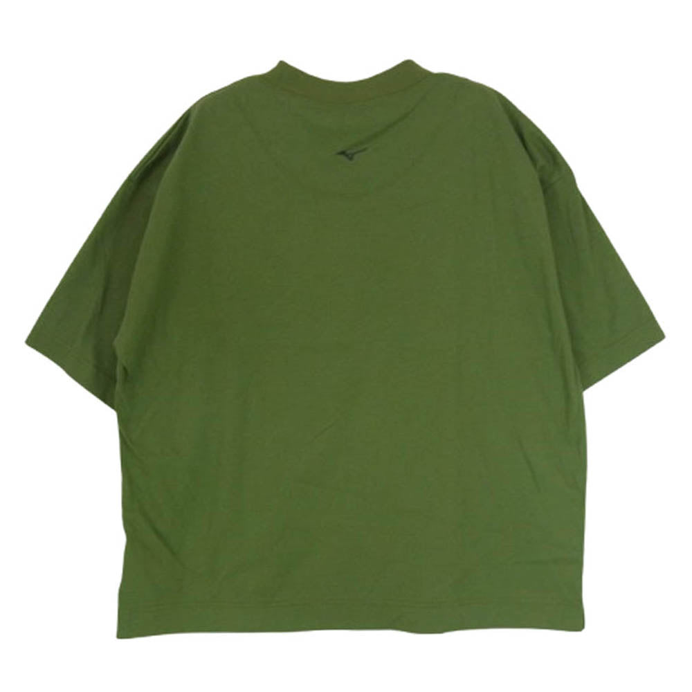 MARGARET HOWELL マーガレットハウエル B2JACZ07 MIZUNO ミズノ コットン ポリエステル ワイド 半袖 Tシャツ カーキ系 M【中古】