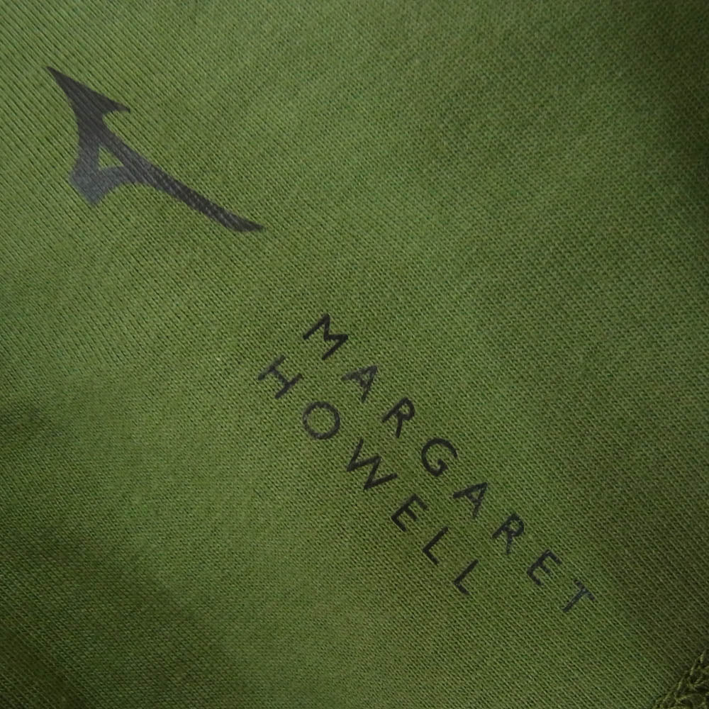 MARGARET HOWELL マーガレットハウエル B2JACZ07 MIZUNO ミズノ コットン ポリエステル ワイド 半袖 Tシャツ カーキ系 M【中古】