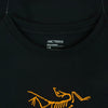 ARC'TERYX アークテリクス X000007991 ARCWORD LOGO SS 半袖 Tシャツ コットン コロンビア製 ブラック系 オレンジ系 L【中古】