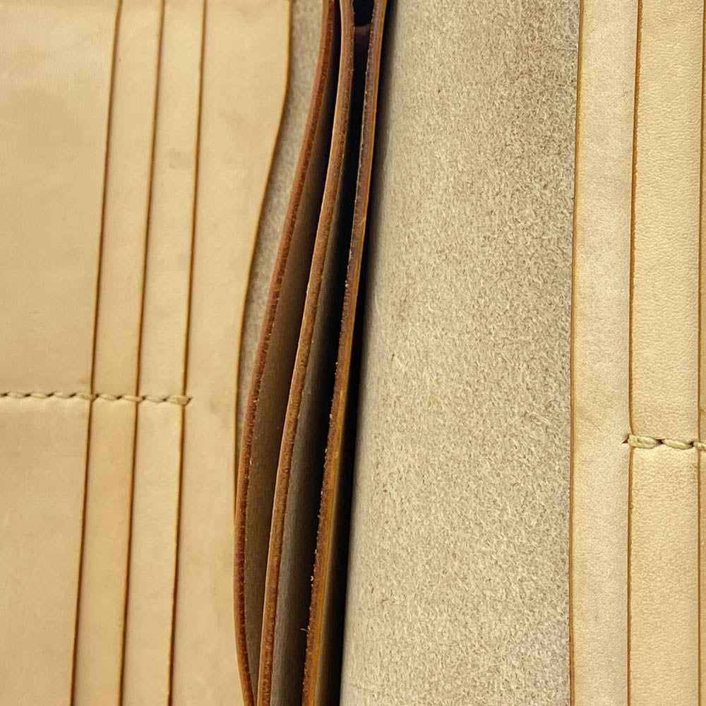 TADY&KING タディアンドキング tl-02 TADY Leather ロングウォレット 3つ折り レザー 長財布 ベージュ系【中古】