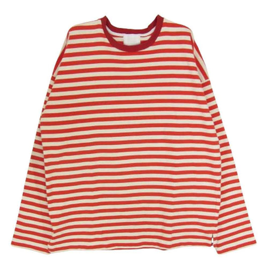 UNITED ARROWS ユナイテッドアローズ & SONS アンドサンズ 5512-299-0170 ロングスリーブ 長袖 ボーダー バスクシャツ Tシャツ レッド系 L【中古】