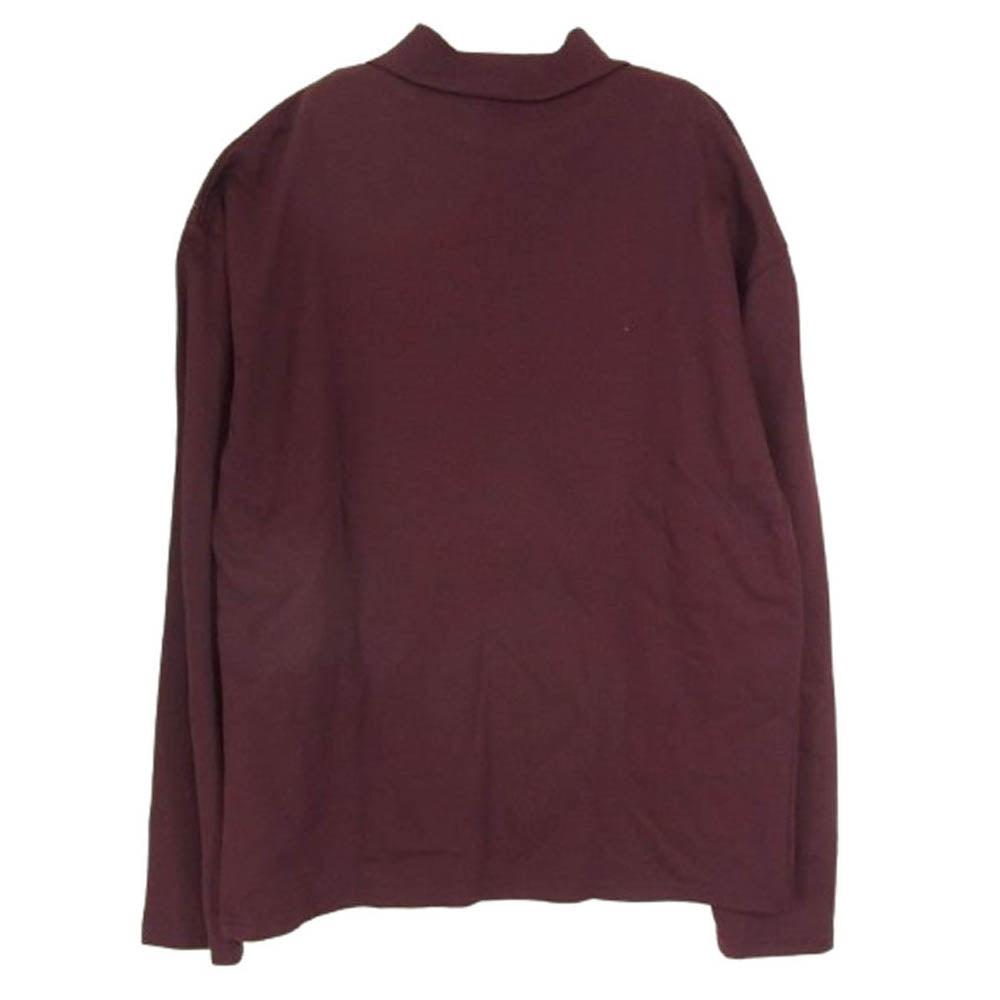 VAINL ARCHIVE ヴァイナルアーカイブ モックネック ロングスリーブ 長袖 カットソー Tシャツ パープル系 L【中古】