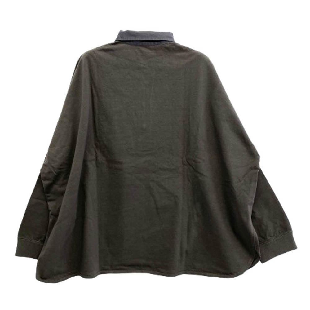 Plage プラージュ 21-070-922-2030 オーバーサイズ ビッグ プルオーバー ラガーシャツ ポロカラー スウェット グレー系 F【中古】