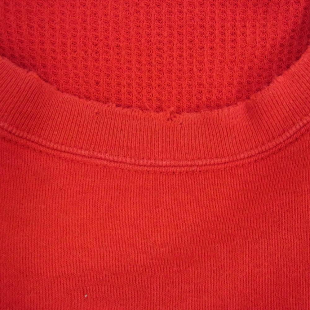 UNUSED アンユーズド US0759 Dameged Sweat クルーネック ダメージ加工 スウェット レッド系 2【中古】