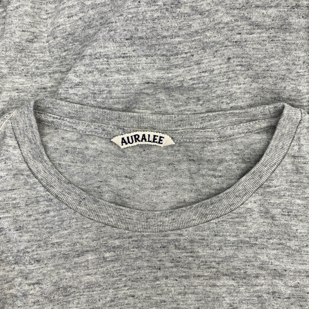 AURALEE オーラリー A5AT08ST SEAMLESS LS BIG TEE シームレス 長袖 Tシャツ グレー系 4【中古】