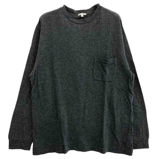 COMOLI コモリ 15SS 15S-05002 裏毛長袖 クルーネック カットソー Tシャツ グレー系 3【中古】