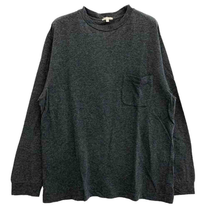 COMOLI コモリ 15SS 15S-05002 裏毛長袖 クルーネック カットソー Tシャツ グレー系 3【中古】