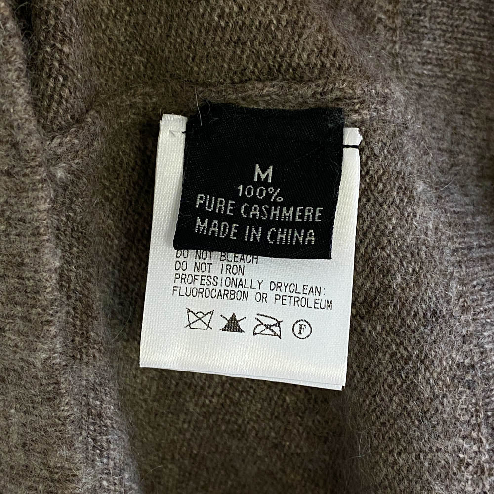 エイトワンハンドレッド カシミヤ Vネック ニット プルオーバー グレー系 M【中古】