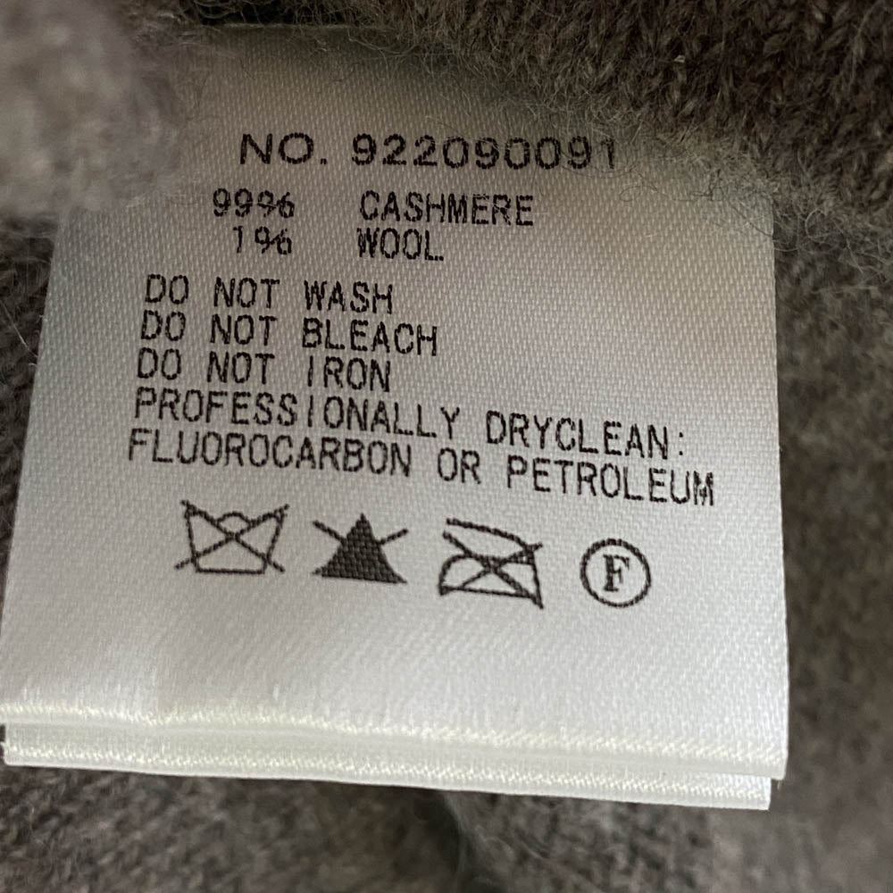 エイトワンハンドレッド カシミヤ Vネック ニット プルオーバー グレー系 M【中古】