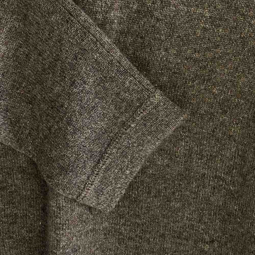 エイトワンハンドレッド カシミヤ Vネック ニット プルオーバー グレー系 M【中古】