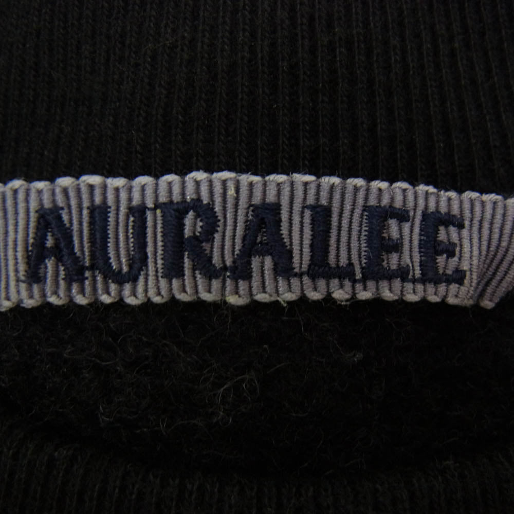 AURALEE オーラリー A5AP01BW BACK WOOL SWEAT バックウール スウェット トレーナー ブラック系 4【中古】