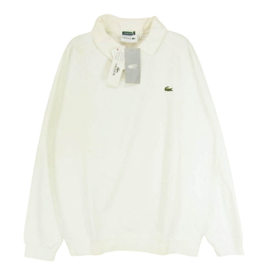 LACOSTE ラコステ 11-13-1864-462 BEAMS ビームス別注 Polo Collar Sweat Shirt ポロカラー スウェットシャツ トレーナー ホワイト系 4【中古】