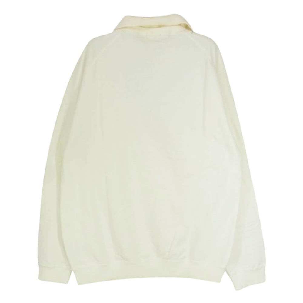 LACOSTE ラコステ 11-13-1864-462 BEAMS ビームス別注 Polo Collar Sweat Shirt ポロカラー スウェットシャツ トレーナー ホワイト系 4【中古】
