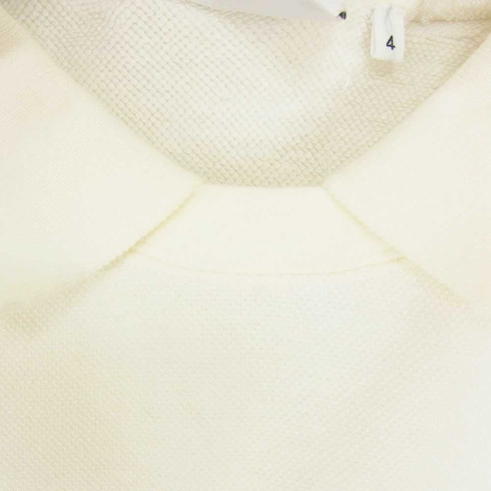LACOSTE ラコステ 11-13-1864-462 BEAMS ビームス別注 Polo Collar Sweat Shirt ポロカラー スウェットシャツ トレーナー ホワイト系 4【中古】