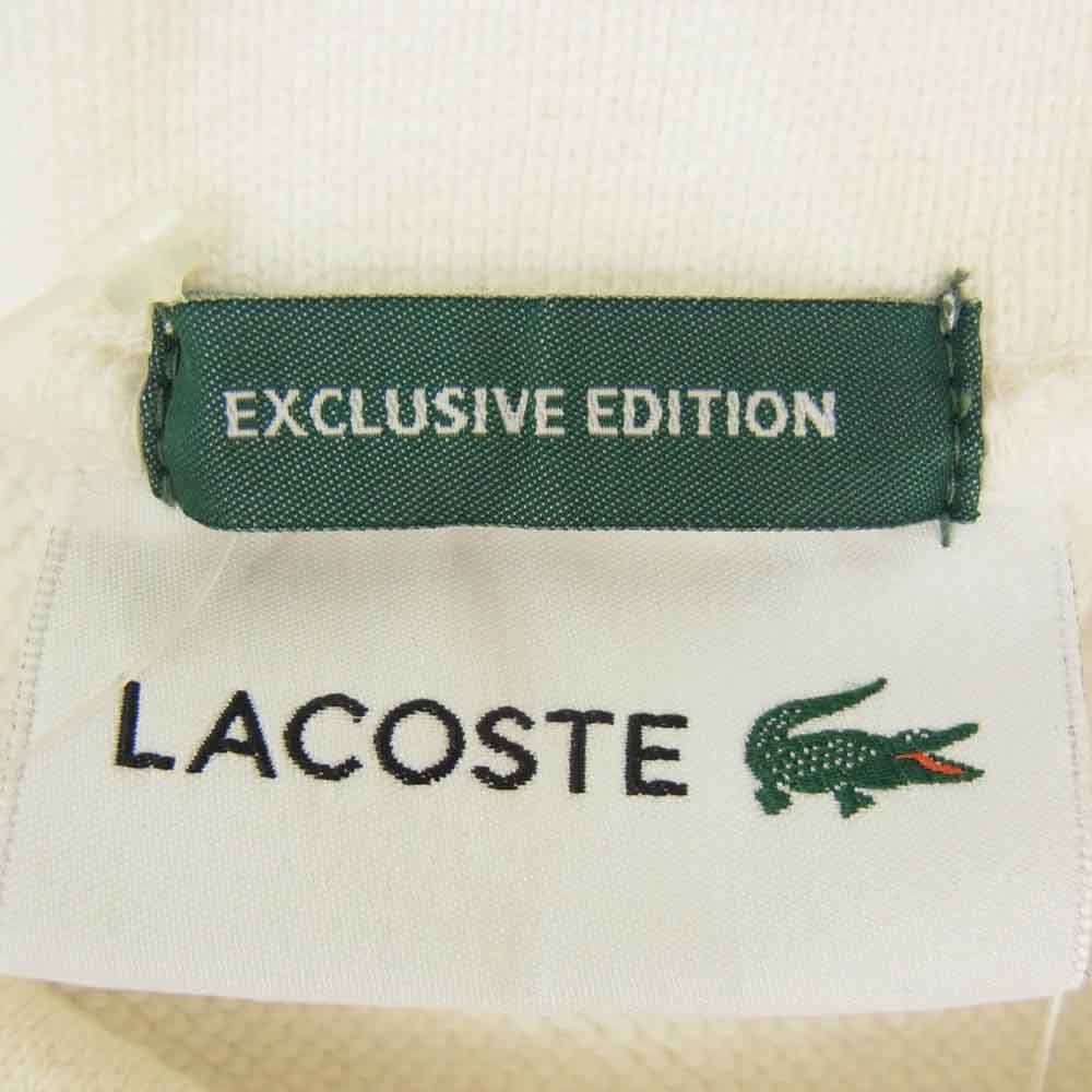 LACOSTE ラコステ 11-13-1864-462 BEAMS ビームス別注 Polo Collar Sweat Shirt ポロカラー スウェットシャツ トレーナー ホワイト系 4【中古】