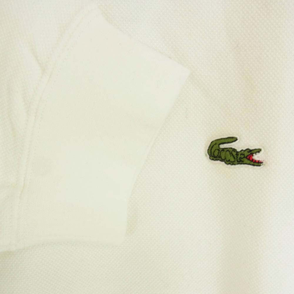 LACOSTE ラコステ 11-13-1864-462 BEAMS ビームス別注 Polo Collar Sweat Shirt ポロカラー スウェットシャツ トレーナー ホワイト系 4【中古】