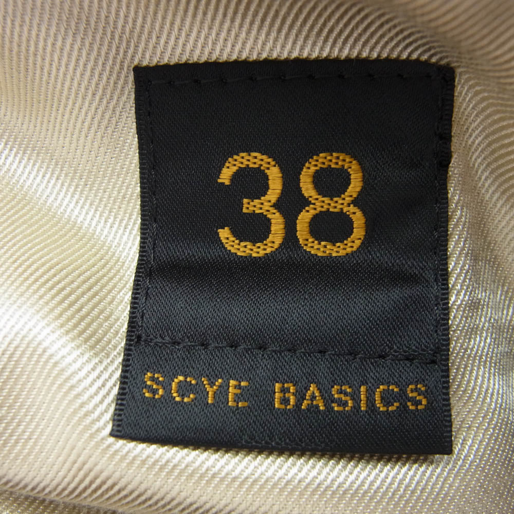 Scye サイ 5114-43535 BASICS ベーシックス ウール100％ 2B テーラードジャケット ブラック系 38【極上美品】【中古】
