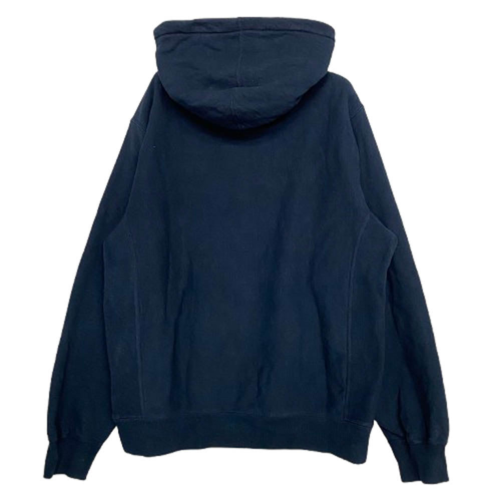 Supreme シュプリーム 18SS Gonz Logo Hooded Sweatshirt ロゴ プルオーバー パーカー スウェット シャツ ダークネイビー系 L【中古】