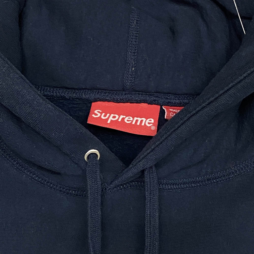 Supreme シュプリーム 18SS Gonz Logo Hooded Sweatshirt ロゴ プルオーバー パーカー スウェット シャツ ダークネイビー系 L【中古】