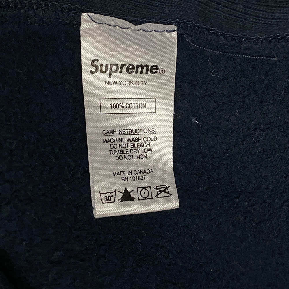 Supreme シュプリーム 18SS Gonz Logo Hooded Sweatshirt ロゴ プルオーバー パーカー スウェット シャツ ダークネイビー系 L【中古】