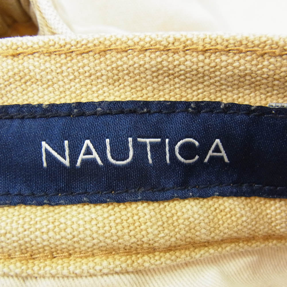 NAUTICA ノーティカ ペンキ加工 ダブルニー ペインター パンツ ベージュ系 M【中古】