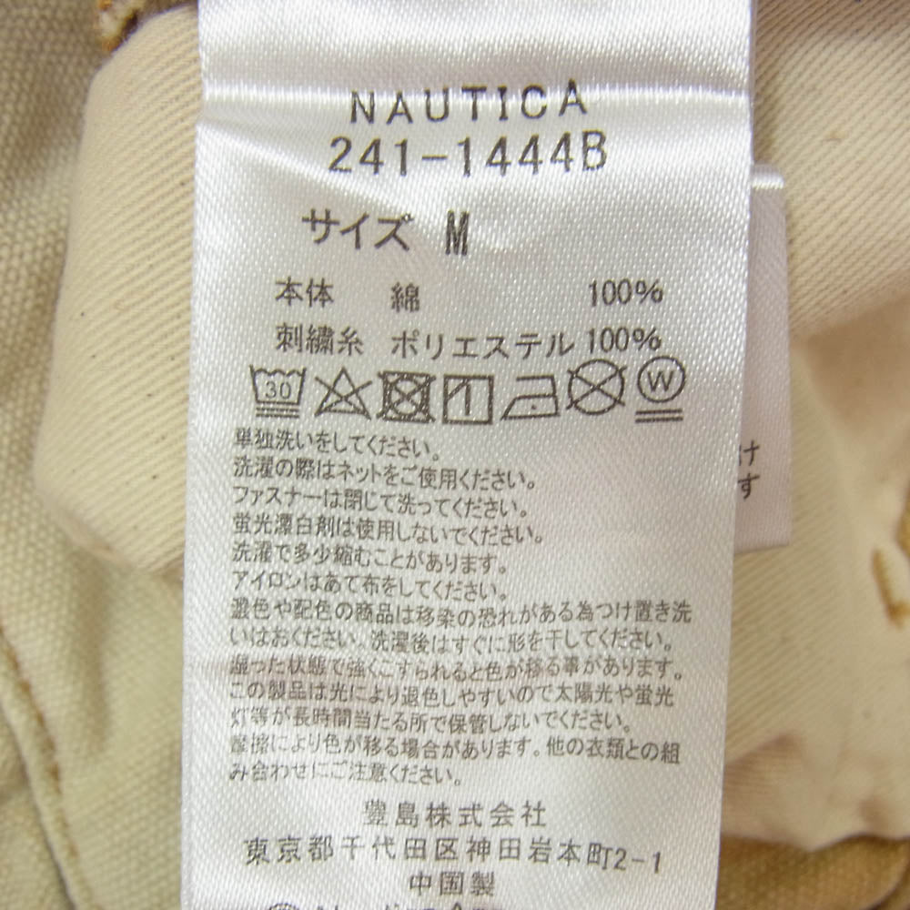NAUTICA ノーティカ ペンキ加工 ダブルニー ペインター パンツ ベージュ系 M【中古】