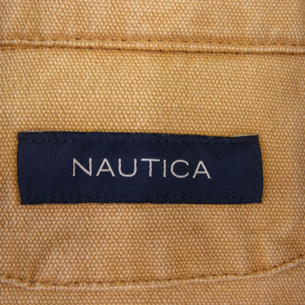 NAUTICA ノーティカ ジップアップ ダック ジャケット ライトブラウン系 L【中古】
