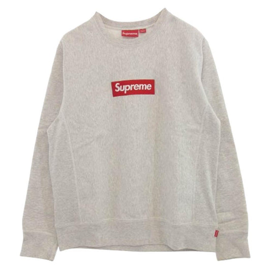 Supreme シュプリーム 18AW Box Logo Crewneck ボックス ロゴ クルーネック スウェット グレー系 M【中古】