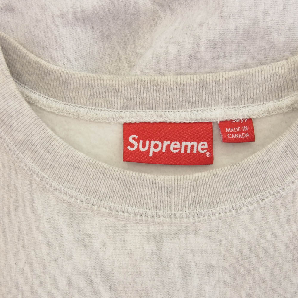 Supreme シュプリーム 18AW Box Logo Crewneck ボックス ロゴ クルーネック スウェット グレー系 M【中古】