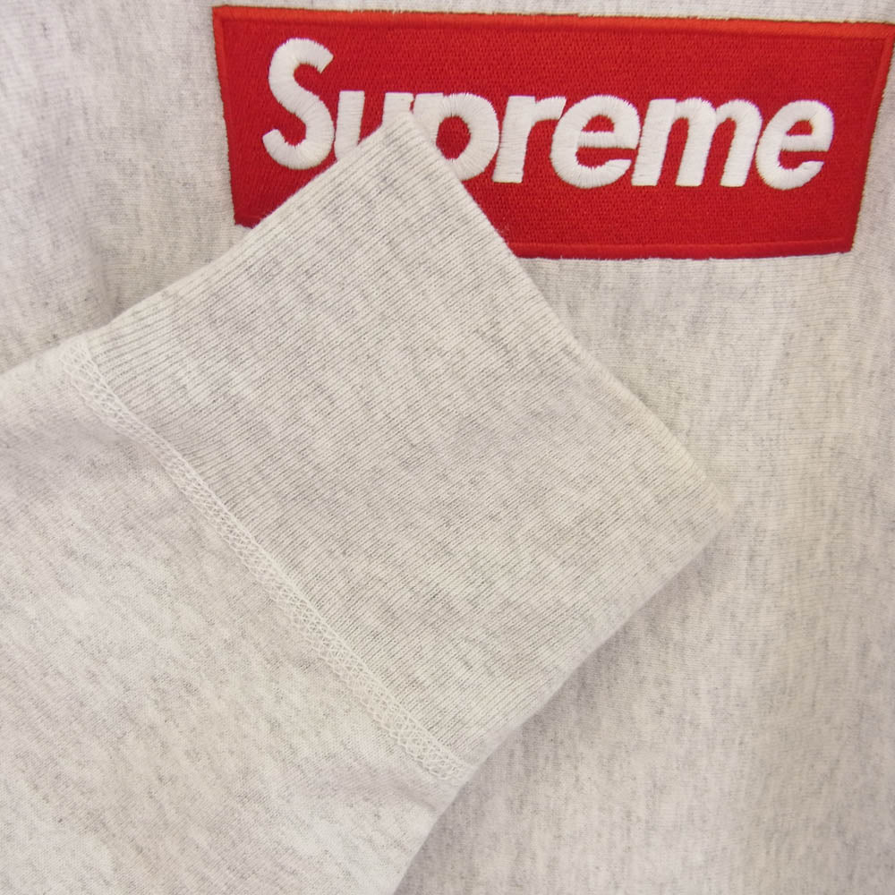 Supreme シュプリーム 18AW Box Logo Crewneck ボックス ロゴ クルーネック スウェット グレー系 M【中古】
