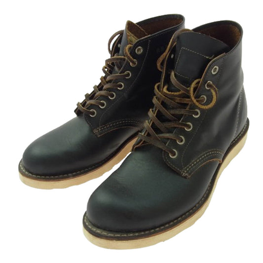 RED WING レッドウィング 9870 四角犬タグ復刻 ブラッククロンダイク 茶芯 IRISH SETTER アイリッシュセッター ワーク ブーツ ブラック系 26.5cm【中古】
