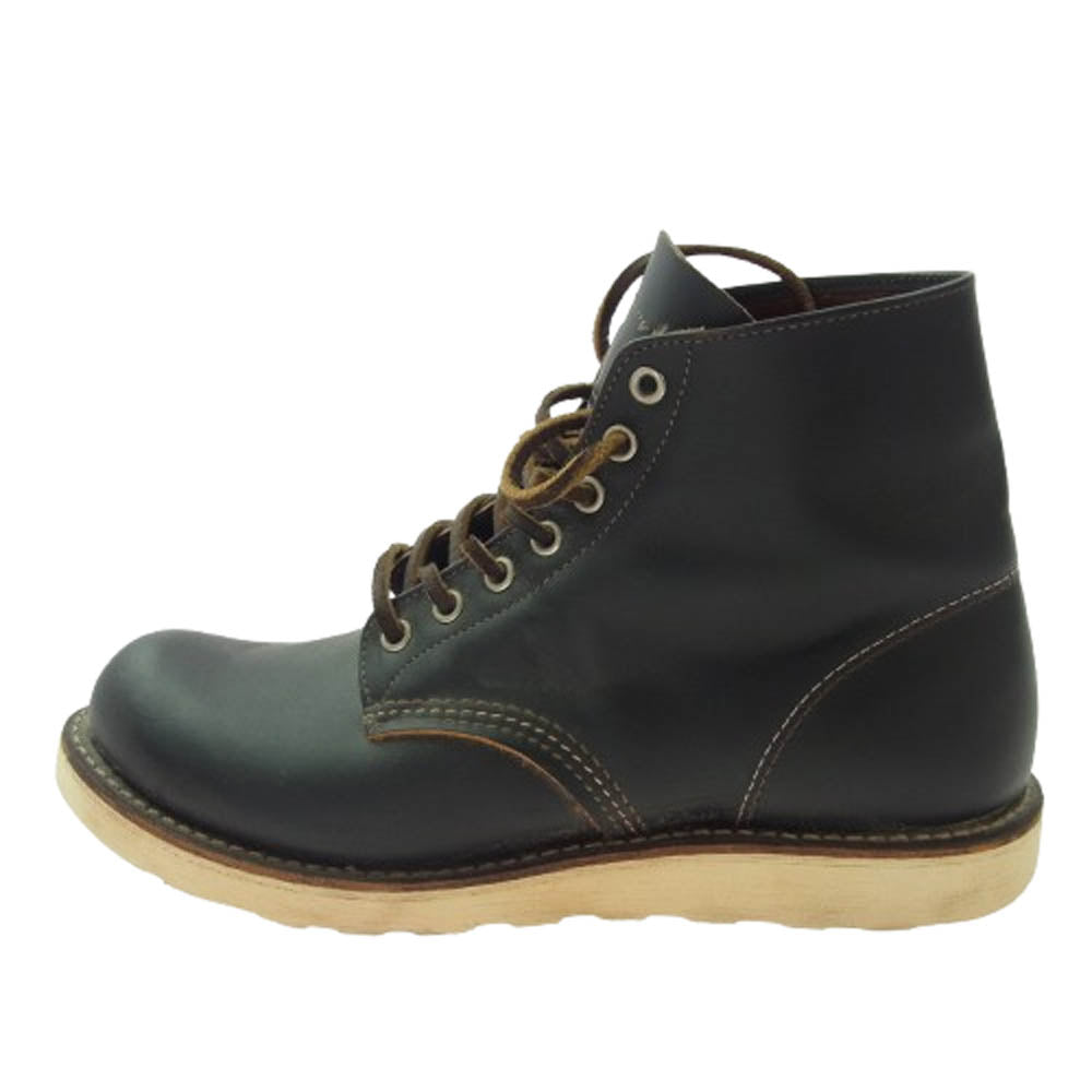RED WING レッドウィング 9870 四角犬タグ復刻 ブラッククロンダイク 茶芯 IRISH SETTER アイリッシュセッター ワーク ブーツ ブラック系 26.5cm【中古】