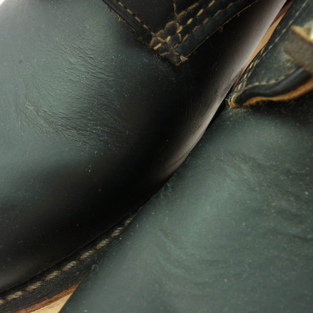 RED WING レッドウィング 9870 四角犬タグ復刻 ブラッククロンダイク 茶芯 IRISH SETTER アイリッシュセッター ワーク ブーツ ブラック系 26.5cm【中古】