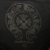 CHROME HEARTS クロムハーツ（原本無） Paris Limited Floral Cross 18 Avenue Long Sleeve Tee  パリ限定 18アヴェニュー フローラルクロス袖プリント ポケット付き 長袖Tシャツ ブラック系 M【中古】