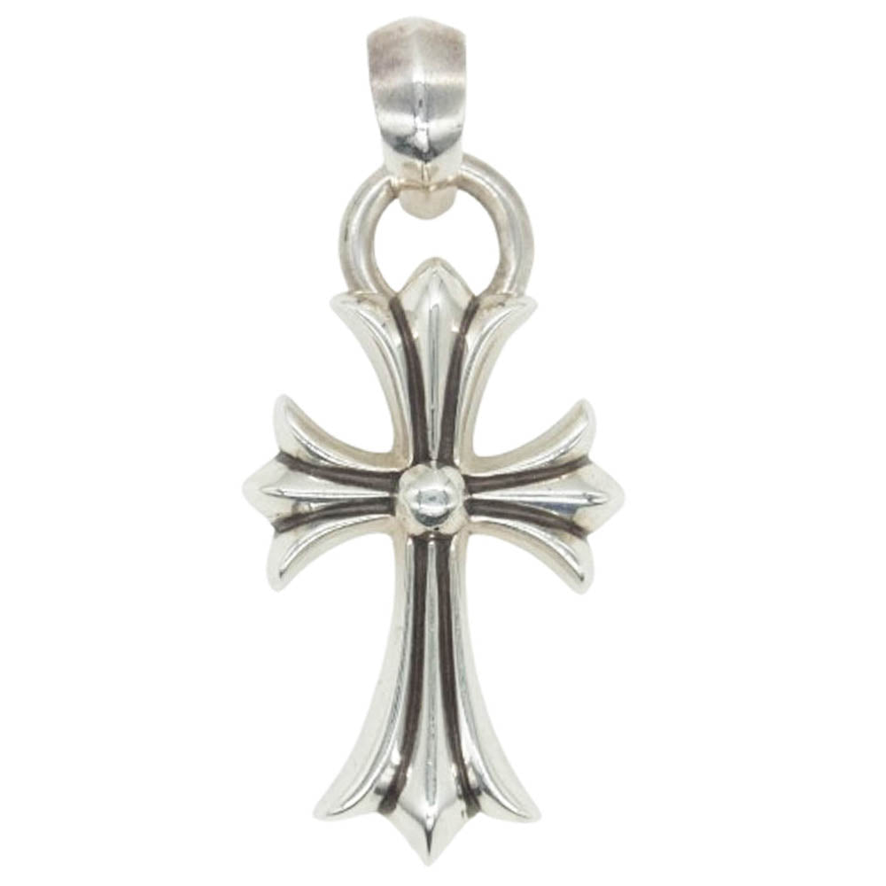 CHROME HEARTS クロムハーツ（原本有） CH CRS SML W BALE スモールCHクロスベイル Wベイル シルバーネックレストップ シルバー系【中古】